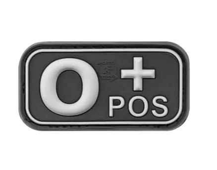 Bloodtype Rubber Patch 0 Pos