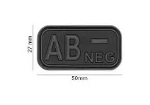 Bloodtype Rubber Patch Ab Neg Blackops