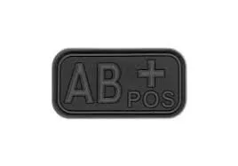 Bloodtype Rubber Patch Ab Pos Blackops