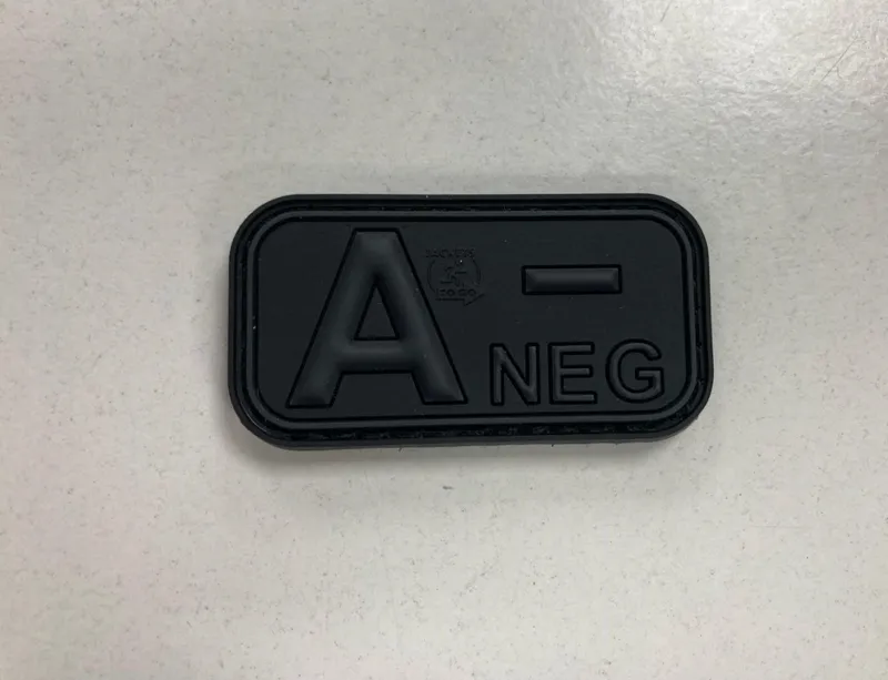 Bloodtype Rubber Patch a Neg Blackops