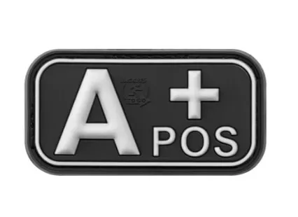 Bloodtype Rubber Patch a Pos