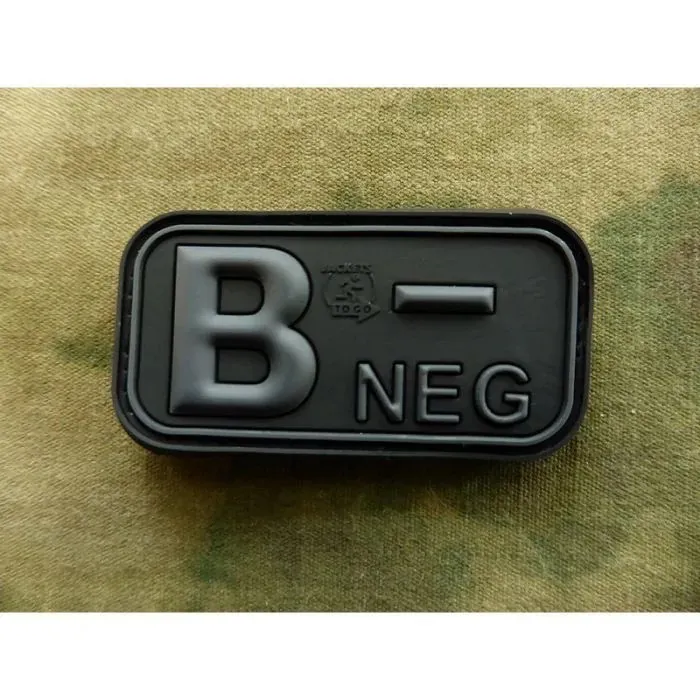 Bloodtype Rubber Patch B Neg Blackops