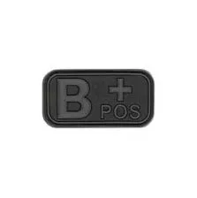 Bloodtype Rubber Patch B Pos Blackops