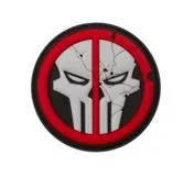 Deathpool Skull Rubber Patch Color