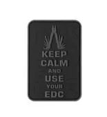 Keep Calm EDC Rubber Patch Blackops