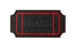 Large Walhalla Ticket Rubber Patch Blackops