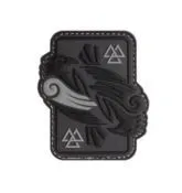 Odins Raven Rubber Patch · Gris