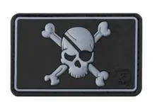 Pirate Skull Rubber Patch SWAT