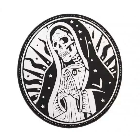 Santa Muerte Rubber Patch Bw