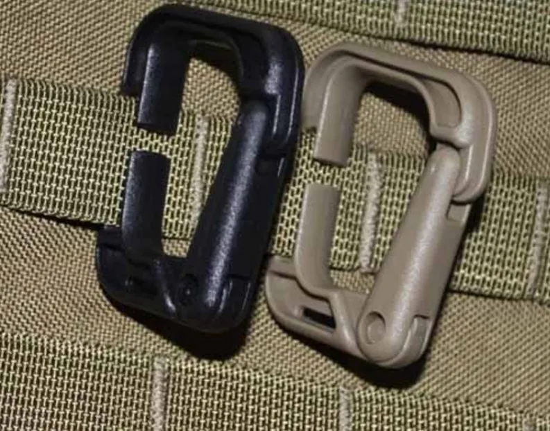 Soporte MOLLE Rectangular · Negro