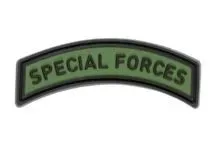 Special Forces Tab Rubber Patch Forest
