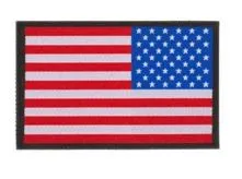 USA Reversed Flag Patch Color