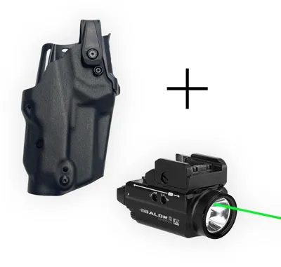 COB Tactical: Funda HAWK Glock 17/19 + Linterna Olight Baldr S - Radar