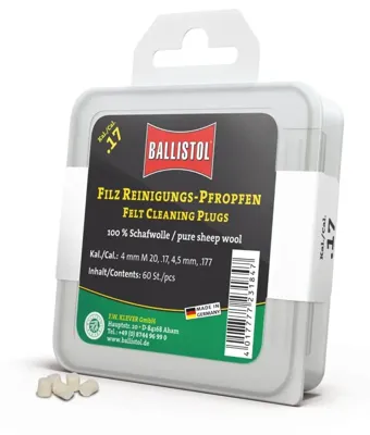 Fieltros de Limpieza para Aire Comprimido cal. 4,5 mm x60 - Ballistol