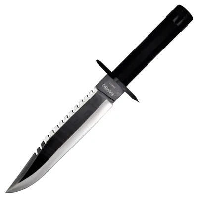 Cuchillo de Caza y Supervivencia I First Blood Hoja de 225 mm - Rambo