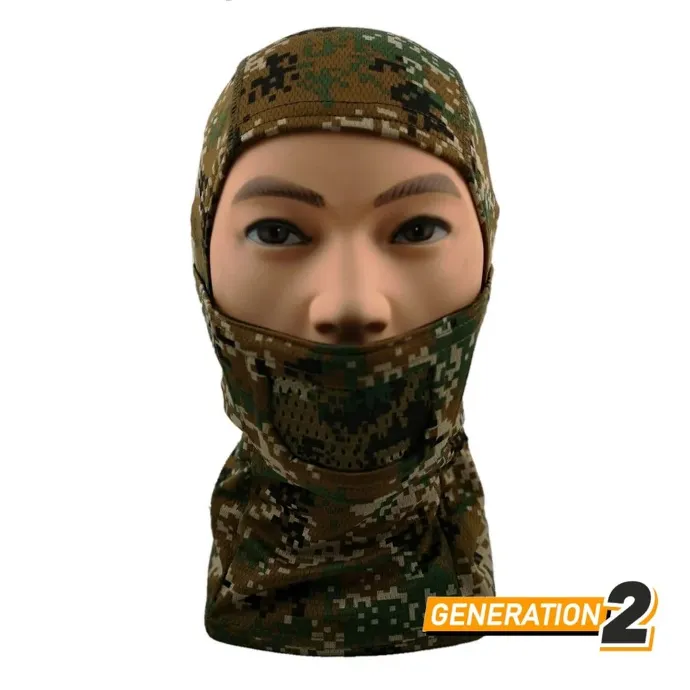 Balaclava Fullface Warrior – Cygnus · Otros camuflajes