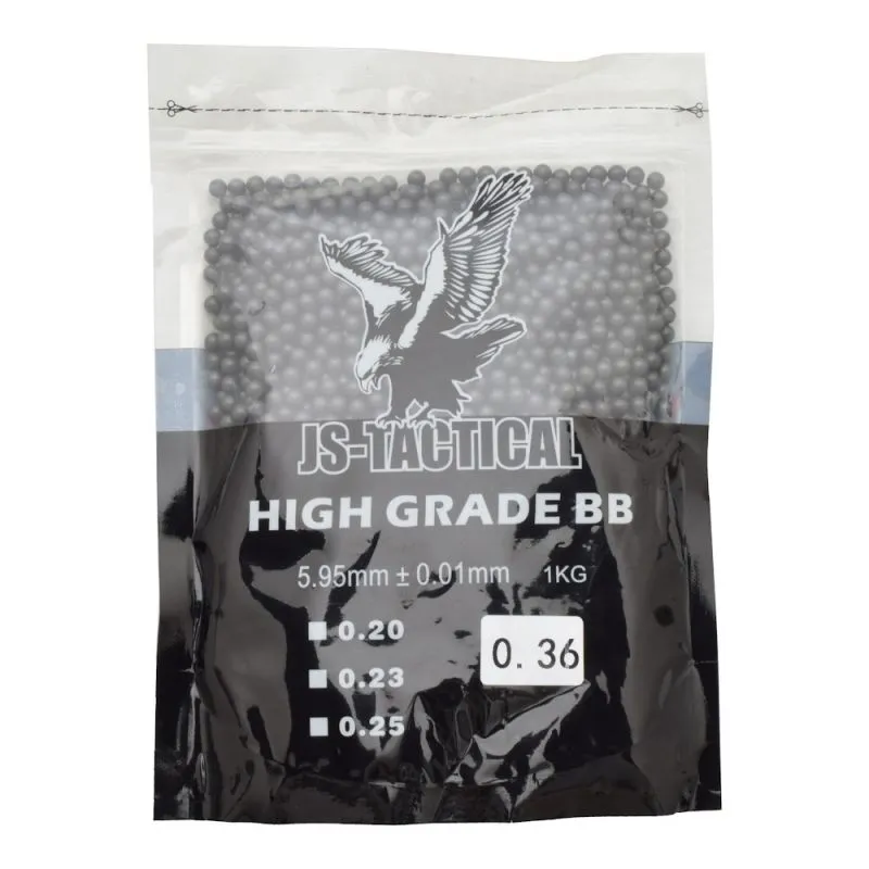 Bolas JS 0,36g (1 kg) · Negro