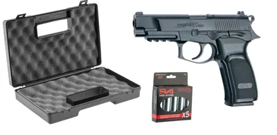 Pack de Pistola CO₂ Bersa- + Maletín ABS + 5