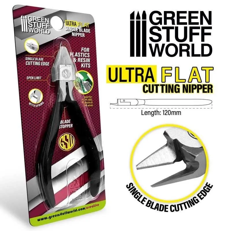 STUFF WORLD Alicate de Precisión Ultra Plano (2759) · Verde / OD