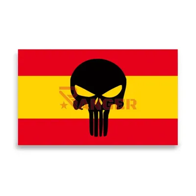 Pegatina Abultada 1PCS Punisher España - Barbaric