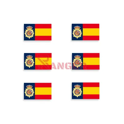 Pegatina Abultada 6PCS Policía Nacional - Barbaric