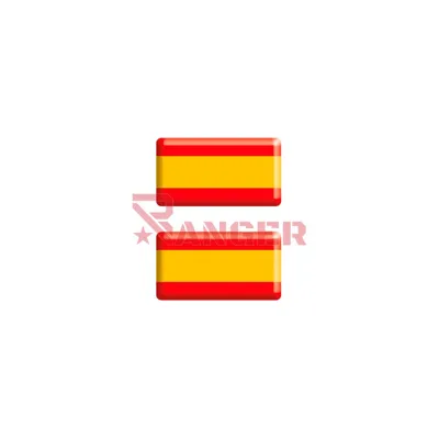 Pegatina Abultada Med. 2PCS Bandera España - Foraventure