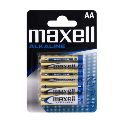 4 Pilas Alcalinas AA 1.5V - Maxell