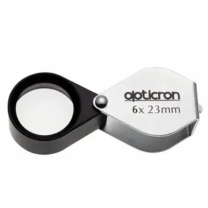 Lupa Plegable de Campo 6x Metálica - OPTICRON