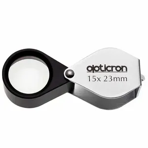 Lupa Plegable de Campo 15x Metálica - OPTICRON