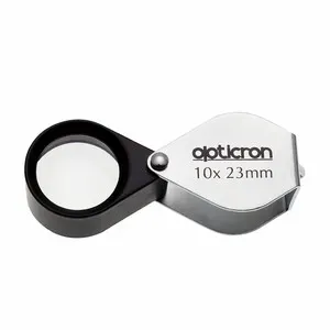 Lupa Plegable de Campo 10x Metálica - OPTICRON