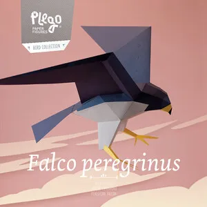Plegopaper- Figura Recortable de Halcón Peregrino (Falcó Pelegrí)