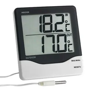 Termómetro de Máximas y Mínimas Digital para Interior con Sonda Exterior - TFA