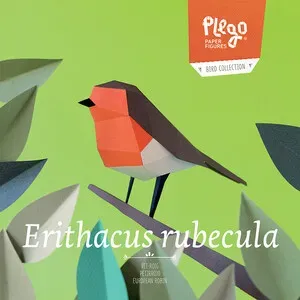 Figura Recortable de Petirrojo (Pit-Roig) - PLEGOPAPER