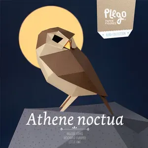 Figura Recortable de Mochuelo Europeo (Mussol Comú) - PLEGOPAPER