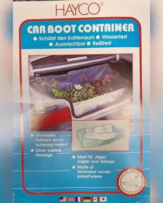Hayco Car Boot Container Size Check Approx. 125x64x30cm