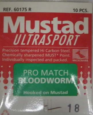 Anzuelo Pala Ultrasport Pro Match Bloodworm 60175 R - MUSTAD