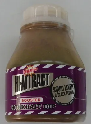 Hookbait Dip Hi-Attract Squid Liver 200ml - DYNAMITE BAITS