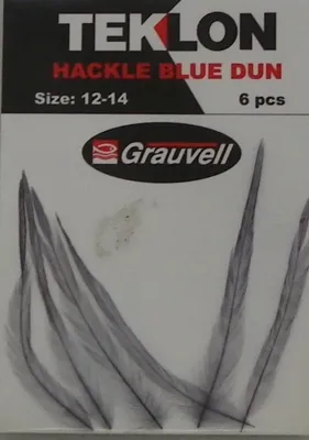 Plumas Teklon Hackle Dun Size: 12-14 6PCS - Kali