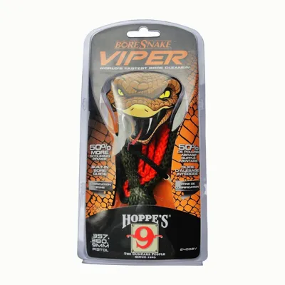 Baqueta Textil BoreSnake Viper de Calibre 9mm Pistola - Hoppe's