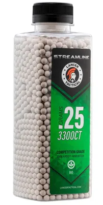 Botella Bolas BIO Streamline 0.25 - 3300 Uds - Lancer Tactical