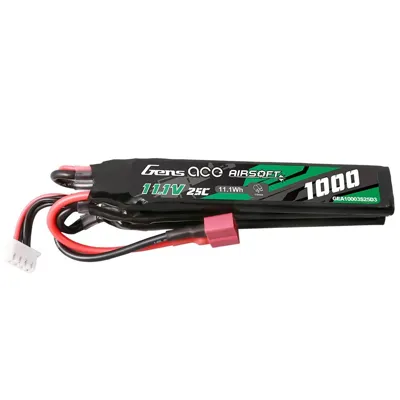 LIPO 11.1V 1000mAh 25C T-Dean 3 Sticks - Genspow