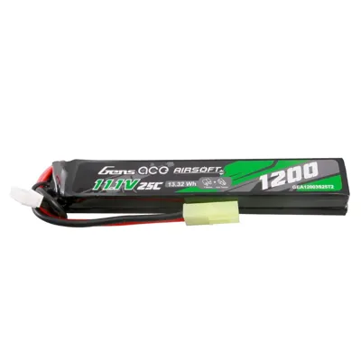 LIPO 11.1V 1200mAh 25C Mini Tamiya 2 Sticks - Genspow