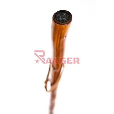 Baston Senderismo Brujula Madera - Foraventure