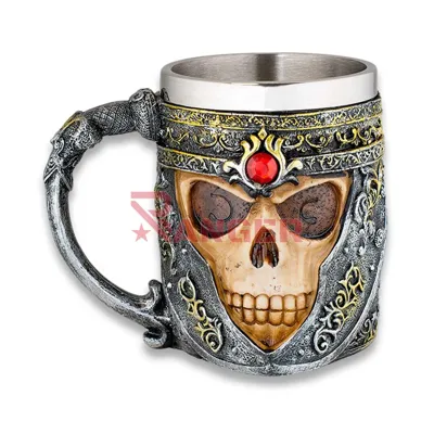 Taza Calavera Templarios - Albainox
