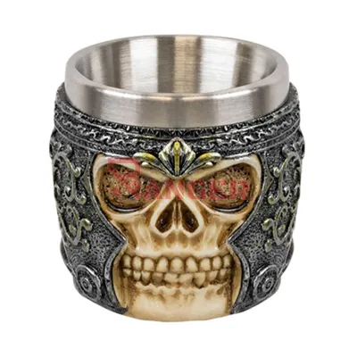 Vaso Decoracion Calavera - Albainox