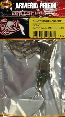 Chaterbaits Chrome Dark Watermelon 3/8oz - BAITSFISHING