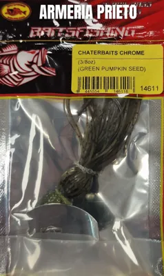 Chaterbaits Chrome Pumpkin Seed 3/8oz - BAITSFISHING