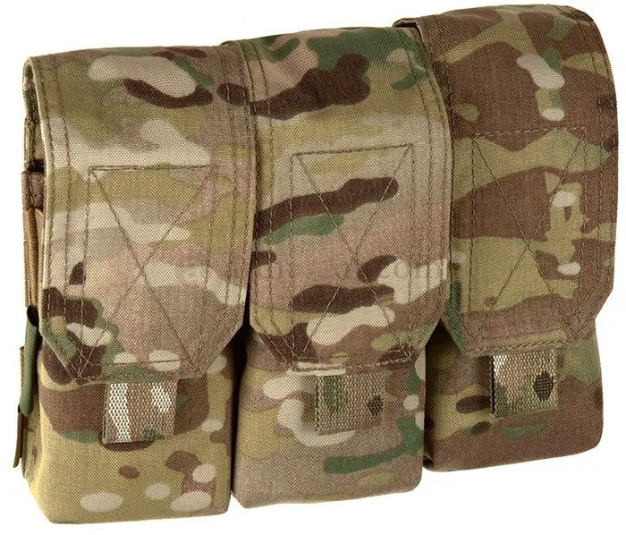 Warrior Assault Systems Triple Funda Portacargador Cerrada M4 5.56mm · Multicam