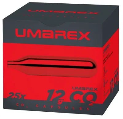 Caja con 25 Cápsulas de CO2 de 12 Gramos - Umarex