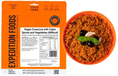 Cuscús con Verduras y Especias Cajún 800 Kcal - Expedition Foods